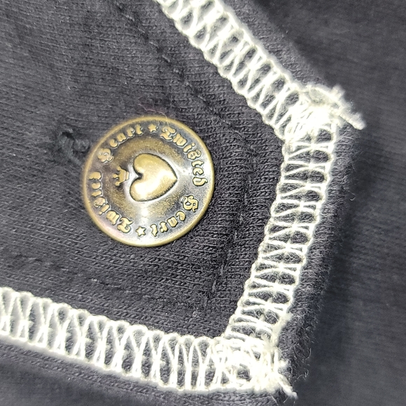 Twisted Heart Black Jacket Sz. see measurements (M) - Picture 7 of 12
